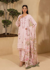 Signature By Zellbury Embroidered Lawn 3 Piece Unstitched Suit WUS26E30458