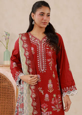 Signature By Zellbury Embroidered Lawn 3 Piece Unstitched Suit WUS26E30511