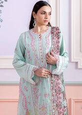Signature By Zellbury Embroidered Lawn 3 Piece Unstitched Suit WUS26E30515