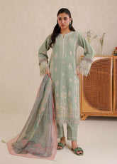 Signature By Zellbury Embroidered Lawn 3 Piece Unstitched Suit WUS26E30579