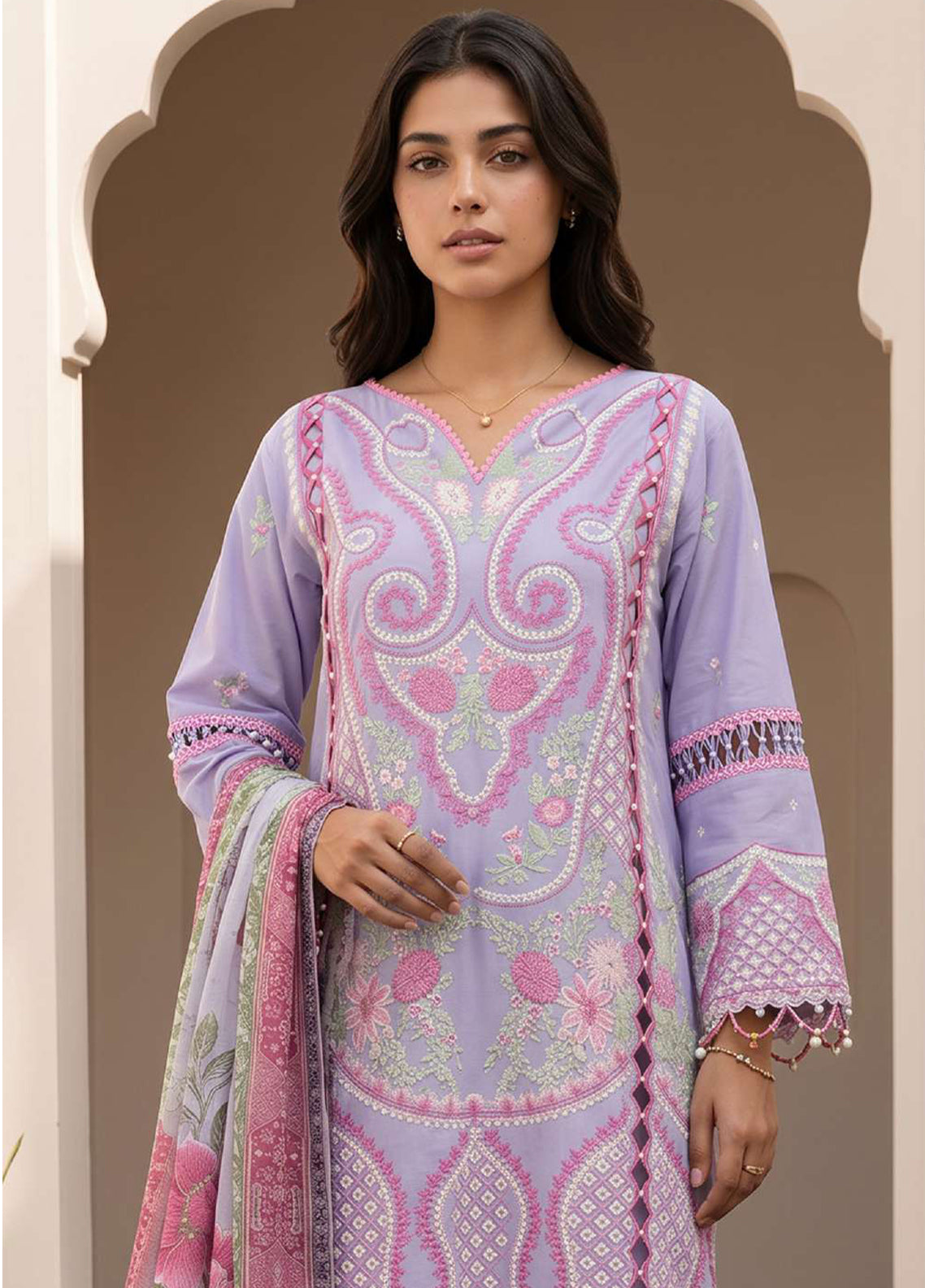 Signature By Zellbury Embroidered Lawn 3 Piece Unstitched Suit WUS26E30614 Signature By Zellbury Embroidered Lawn 3 Piece Unstitched Suit WUS26E30614