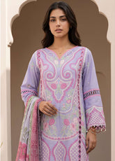Signature By Zellbury Embroidered Lawn 3 Piece Unstitched Suit WUS26E30614