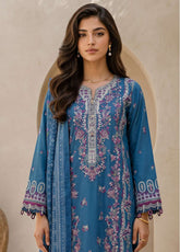 Signature By Zellbury Embroidered Lawn 3 Piece Unstitched Suit WUS26E30719