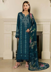 Signature Prints By Nureh Printed Slub Viscose 3 Piece Unstitched Suit NU26SPPSV D-SP-210