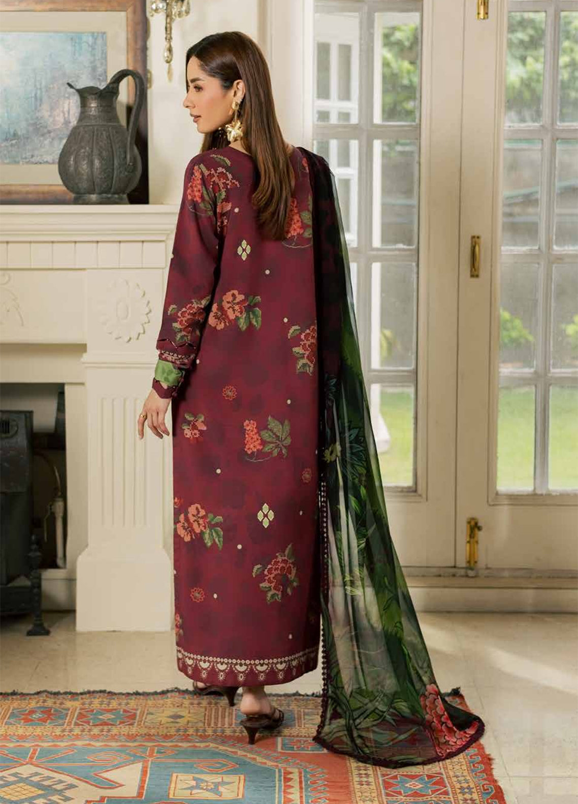 Signature Prints By Nureh Printed Slub Viscose 3 Piece Unstitched Suit NU26SPPSV D-SP-212 Signature Prints By Nureh Printed Slub Viscose 3 Piece Unstitched Suit NU26SPPSV D-SP-212