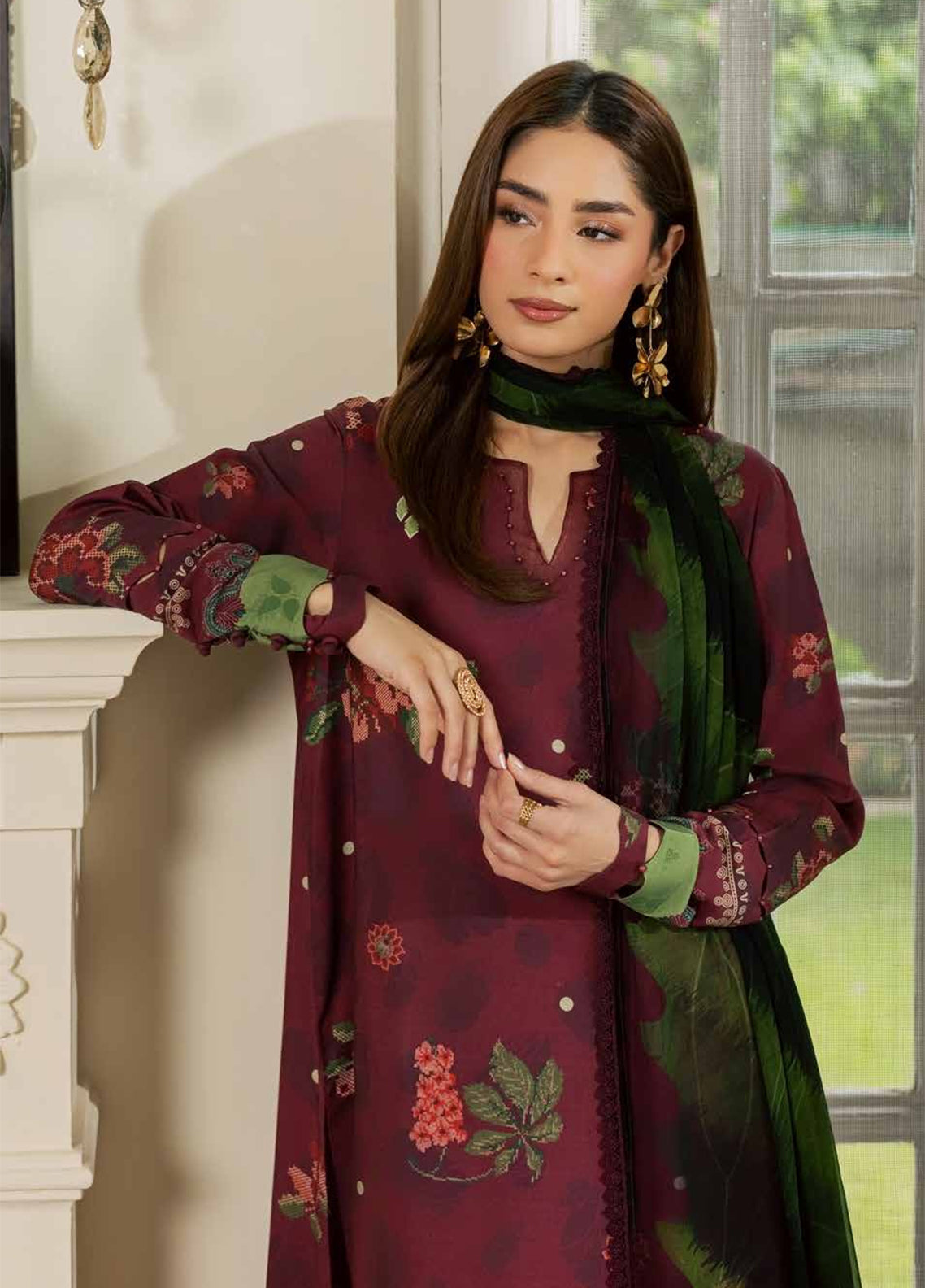 Signature Prints By Nureh Printed Slub Viscose 3 Piece Unstitched Suit NU26SPPSV D-SP-212 Signature Prints By Nureh Printed Slub Viscose 3 Piece Unstitched Suit NU26SPPSV D-SP-212