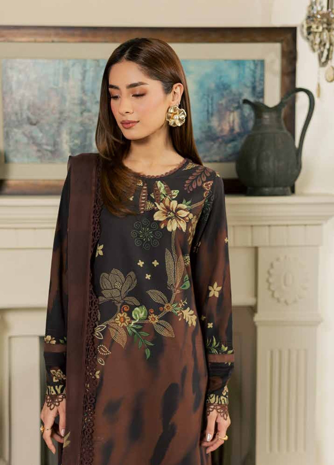 Signature Prints By Nureh Printed Slub Viscose 3 Piece Unstitched Suit NU26SPPSV D-SP-214 Signature Prints By Nureh Printed Slub Viscose 3 Piece Unstitched Suit NU26SPPSV D-SP-214