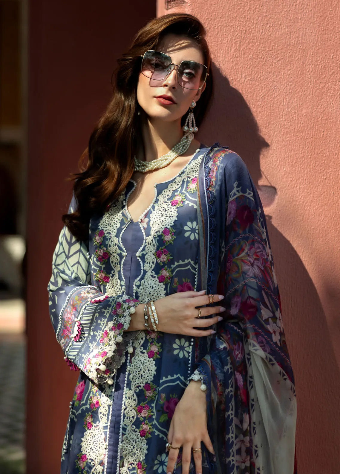 Signature by Elaf Embroidered Lawn Suits Unstitched 3 Piece - EF25EL 4A SYLVIE Signature by Elaf Embroidered Lawn Suits Unstitched 3 Piece - EF25EL 4A SYLVIE