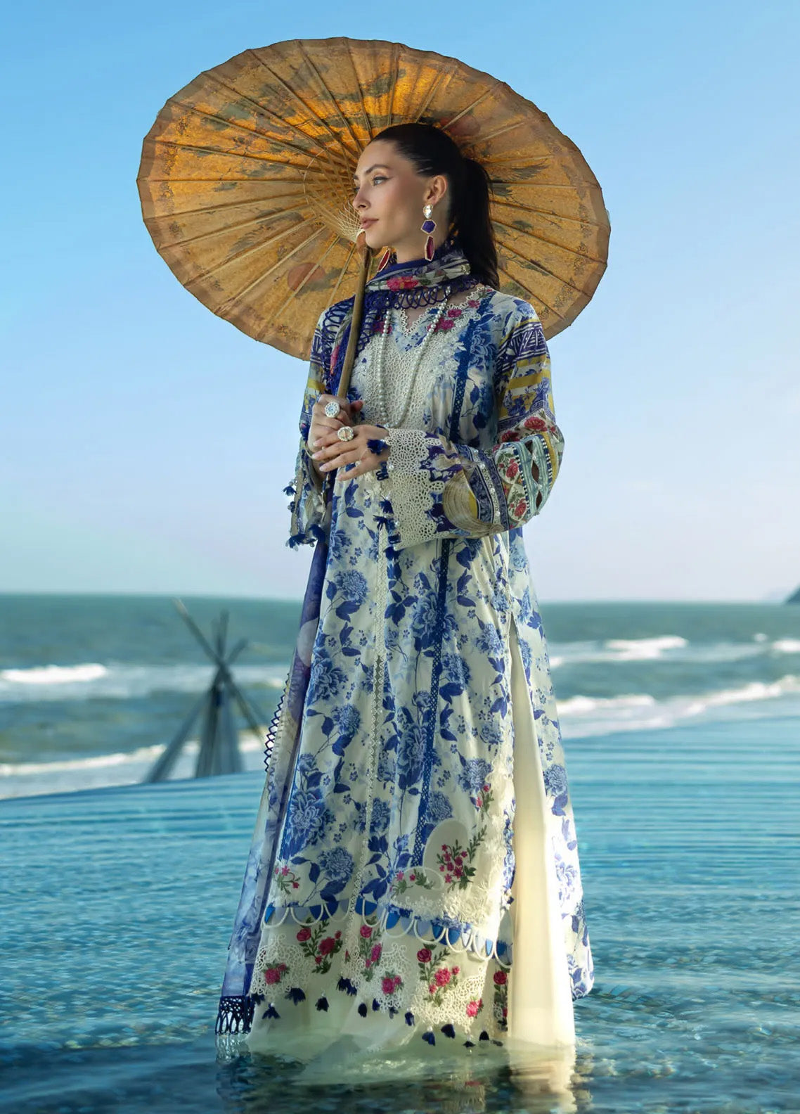 Signature by Elaf Embroidered Lawn Suits Unstitched 3 Piece - EF25EL 5B SERENE Signature by Elaf Embroidered Lawn Suits Unstitched 3 Piece - EF25EL 5B SERENE