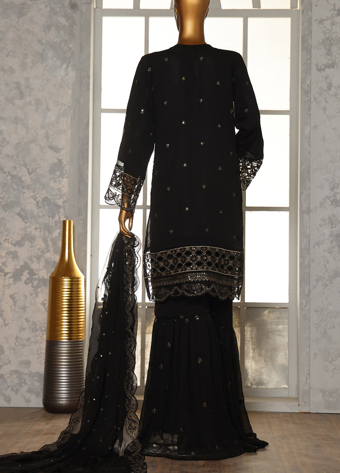 Silhouette Stories By Schick Formals Embroidered Chiffon 3 Piece Stitched Suit SDH26SS D-FEC-01 Silhouette Stories By Schick Formals Embroidered Chiffon 3 Piece Stitched Suit SDH26SS D-FEC-01