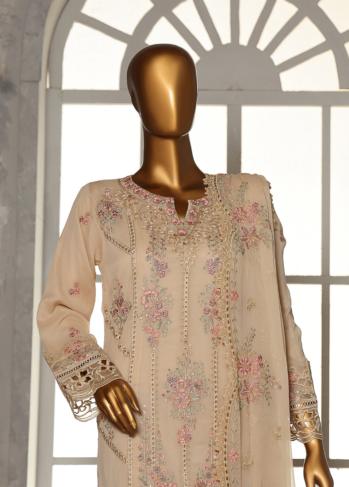 Silhouette Stories By Schick Formals Embroidered Chiffon 3 Piece Stitched Suit SDH26SS D-FEC-02 Silhouette Stories By Schick Formals Embroidered Chiffon 3 Piece Stitched Suit SDH26SS D-FEC-02