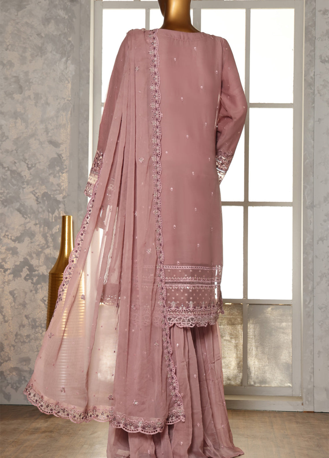 Silhouette Stories By Schick Formals Embroidered Chiffon 3 Piece Stitched Suit SDH26SS D-FEC-03 Silhouette Stories By Schick Formals Embroidered Chiffon 3 Piece Stitched Suit SDH26SS D-FEC-03