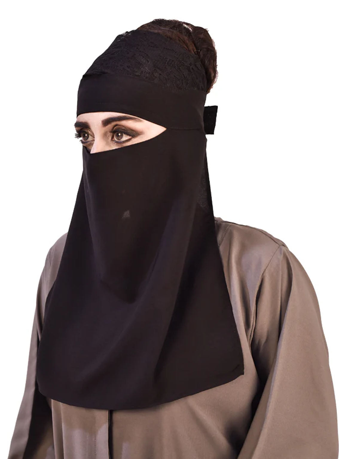 Single Layer Face Cover (Naqab) By Hijab ul Hareem - HH24FC 05 Single Layer Face Cover (Naqab) By Hijab ul Hareem - HH24FC 05