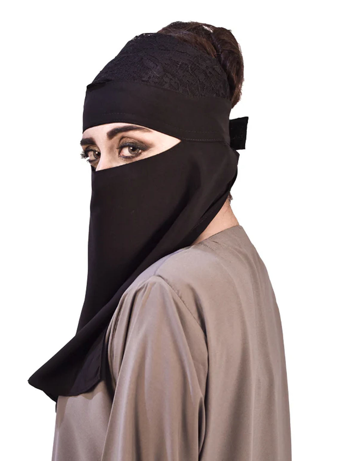 Single Layer Face Cover (Naqab) By Hijab ul Hareem - HH24FC 05 Single Layer Face Cover (Naqab) By Hijab ul Hareem - HH24FC 05
