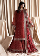 Siraya By Zarif Formal Embroidered Chiffon 3 Piece Unstitched Suit ZF26SPF D-ZR-SYA-04 MAHEEN