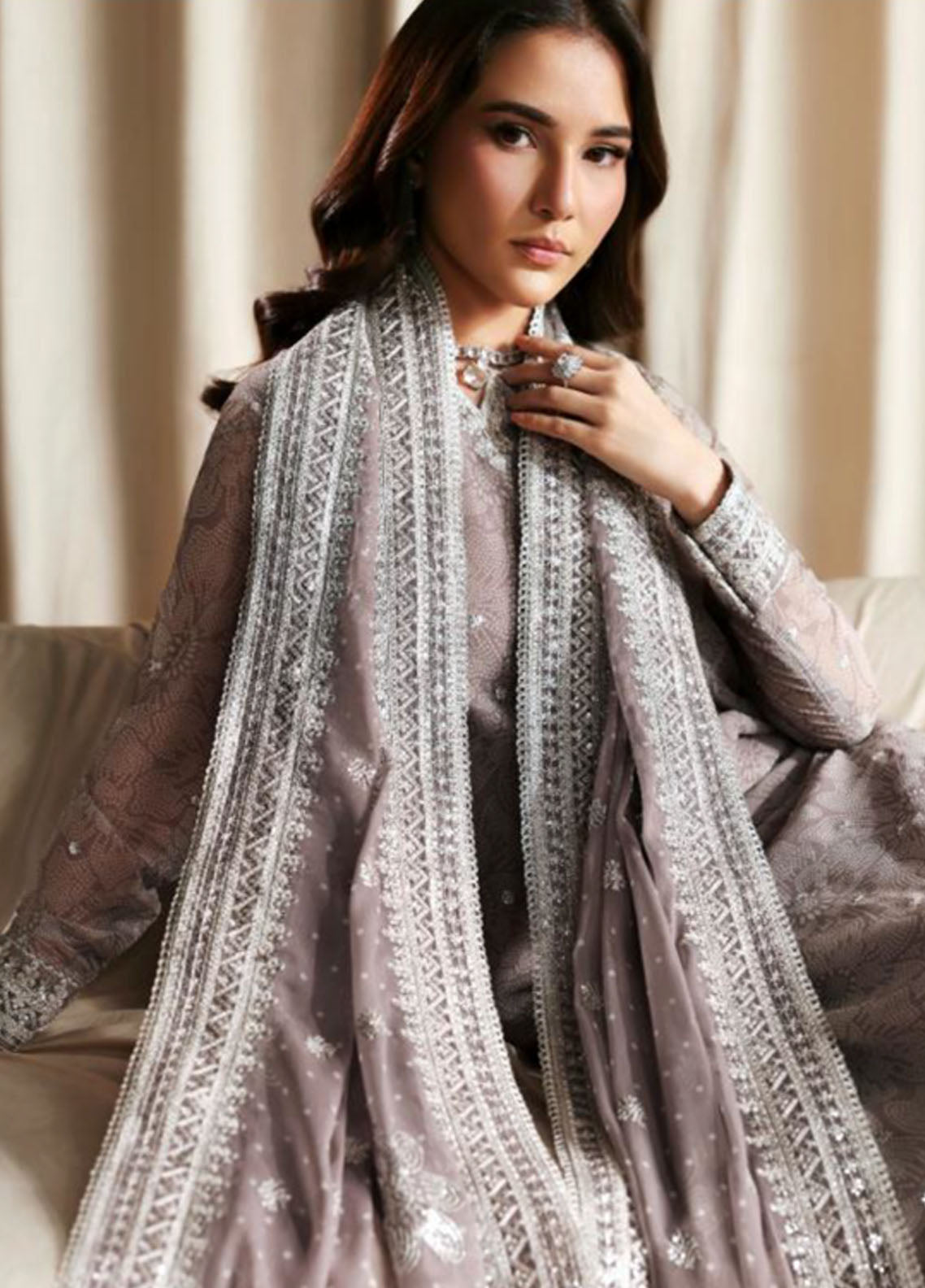 Siraya By Zarif Formal Embroidered Chiffon 3 Piece Unstitched Suit ZF26SPF D-ZR-SYA-05 SITARA Siraya By Zarif Formal Embroidered Chiffon 3 Piece Unstitched Suit ZF26SPF D-ZR-SYA-05 SITARA