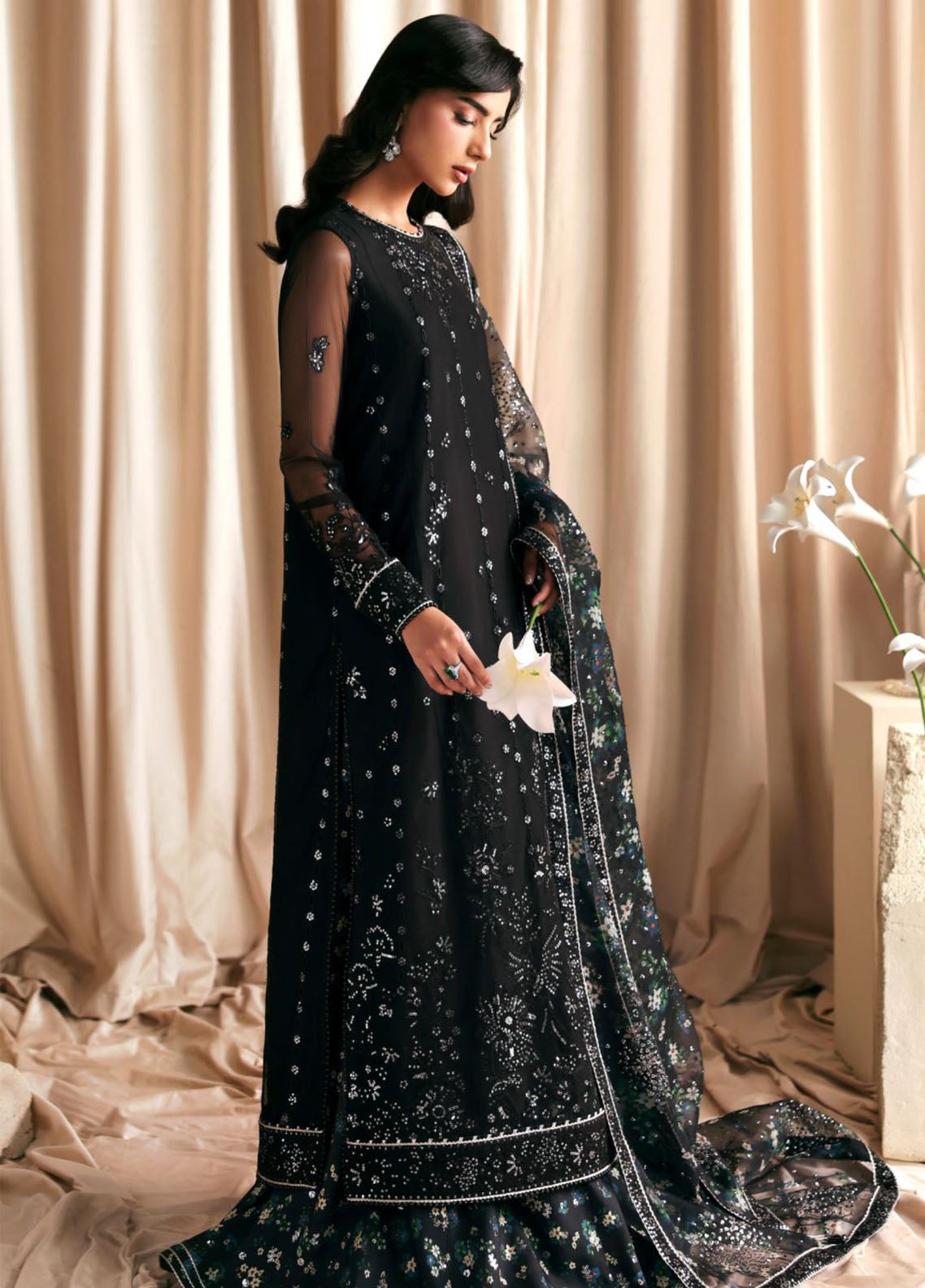 Siraya By Zarif Formal Embroidered Net 3 Piece Unstitched Suit ZF26SPF D-ZR-SYA-06 KAVISH Siraya By Zarif Formal Embroidered Net 3 Piece Unstitched Suit ZF26SPF D-ZR-SYA-06 KAVISH