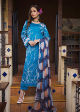 Sitara Gold By Schick Embroidered Lawn Unstitched 3 Piece Suit - SDH24SG 05