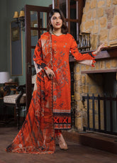 Sitara Gold By Schick Embroidered Lawn Unstitched 3 Piece Suit - SDH24SG 07