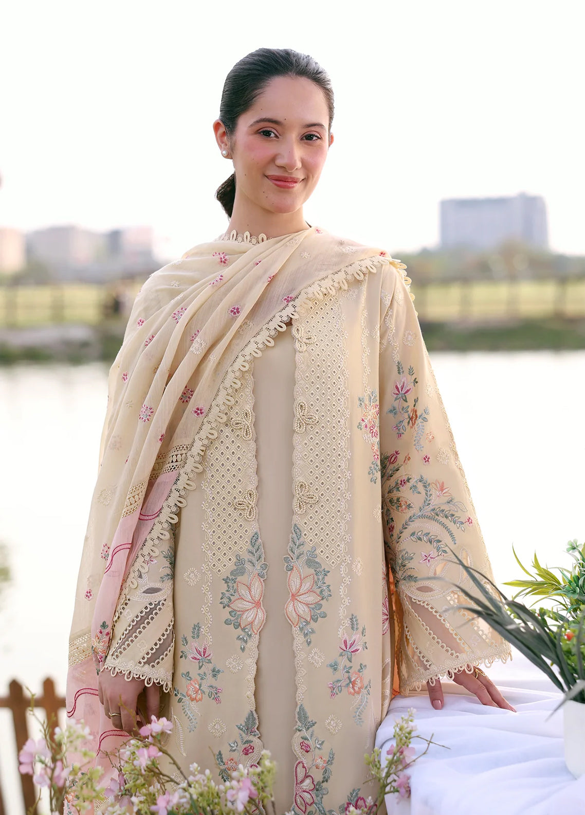 Soiree By Zarposh Luxury Embroidered Lawn 3 Piece Unstitched Suit ZP26SS D-ISMERA Soiree By Zarposh Luxury Embroidered Lawn 3 Piece Unstitched Suit ZP26SS D-ISMERA