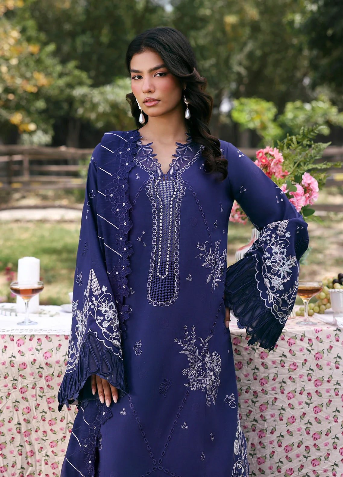 Soiree By Zarposh Luxury Embroidered Lawn 3 Piece Unstitched Suit ZP26SS D-IVERA Soiree By Zarposh Luxury Embroidered Lawn 3 Piece Unstitched Suit ZP26SS D-IVERA