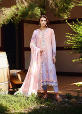 Solace Ombre By Mushq Chikankari Lawn 3 Piece Unstitched Suit MQ26SOC D-01 MORNING VEIL