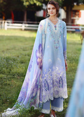 Solace Ombre By Mushq Chikankari Lawn 3 Piece Unstitched Suit MQ26SOC D-03 OMBRE WHISPER