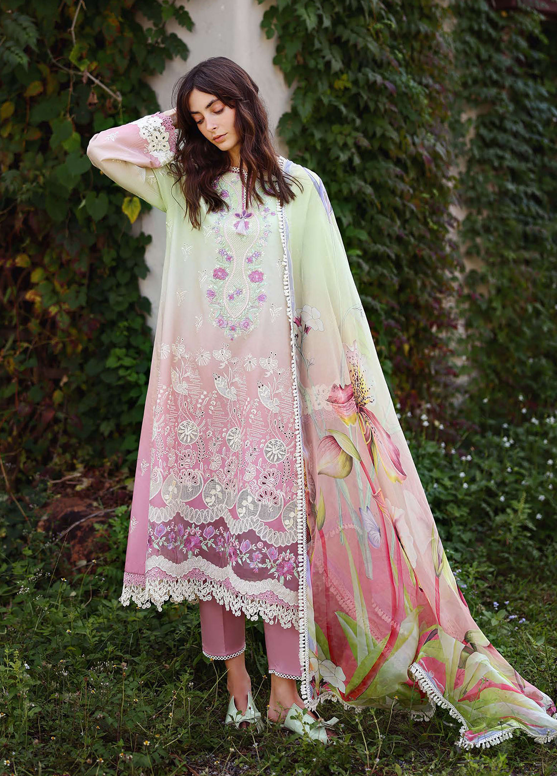 Solace Ombre By Mushq Chikankari Lawn 3 Piece Unstitched Suit MQ26SOC D-04 PETAL PULL Solace Ombre By Mushq Chikankari Lawn 3 Piece Unstitched Suit MQ26SOC D-04 PETAL PULL