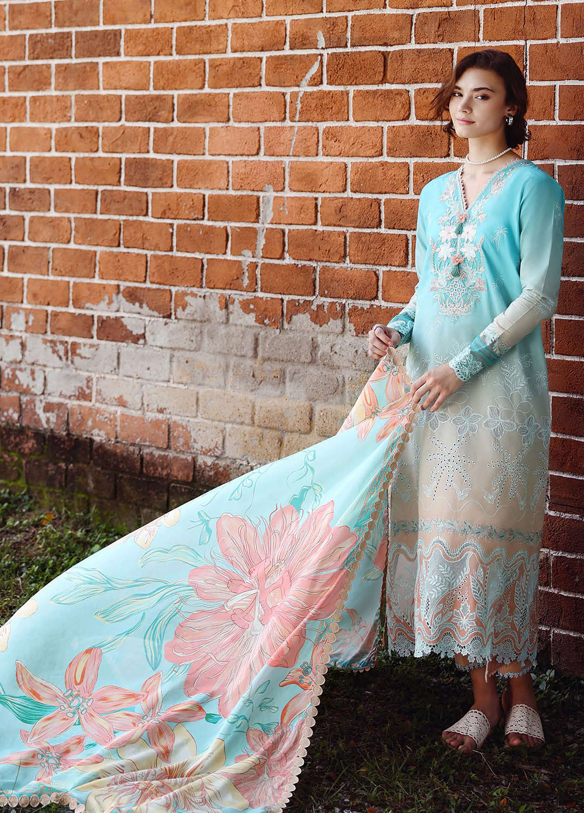Solace Ombre By Mushq Chikankari Lawn 3 Piece Unstitched Suit MQ26SOC D-06 WHISPERED DAWN Solace Ombre By Mushq Chikankari Lawn 3 Piece Unstitched Suit MQ26SOC D-06 WHISPERED DAWN