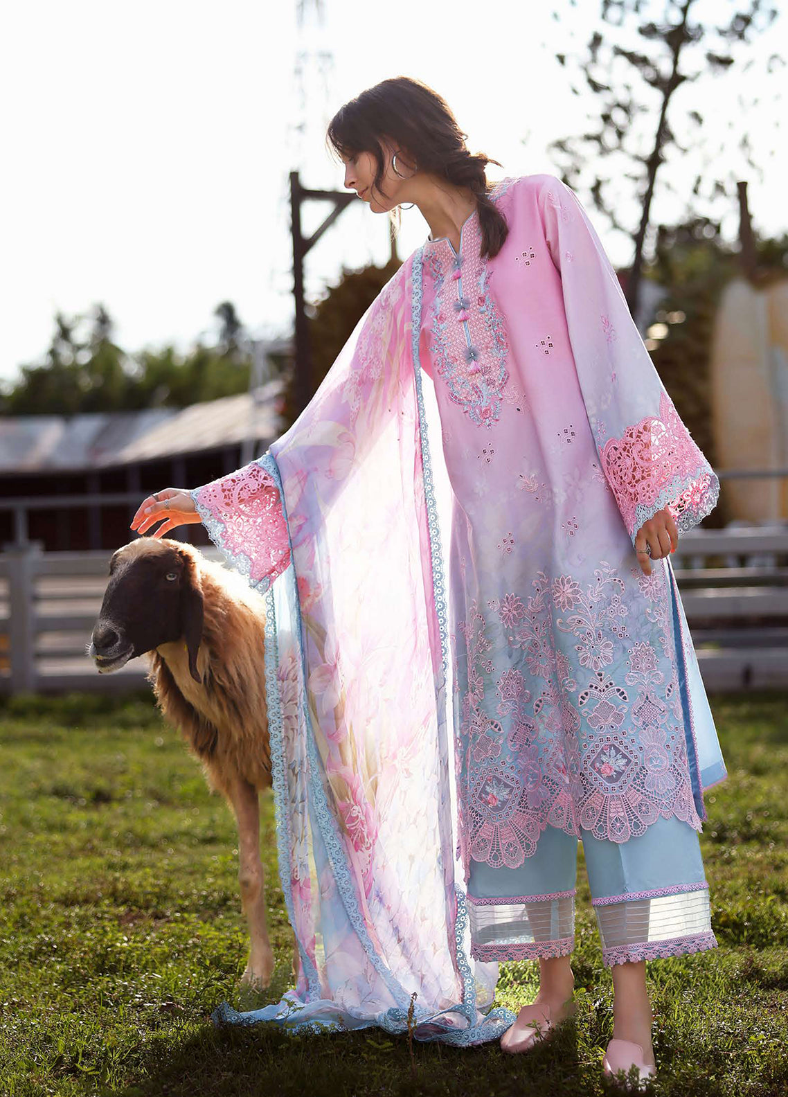 Solace Ombre By Mushq Chikankari Lawn 3 Piece Unstitched Suit MQ26SOC D-07 FAINT BLOSSOM Solace Ombre By Mushq Chikankari Lawn 3 Piece Unstitched Suit MQ26SOC D-07 FAINT BLOSSOM