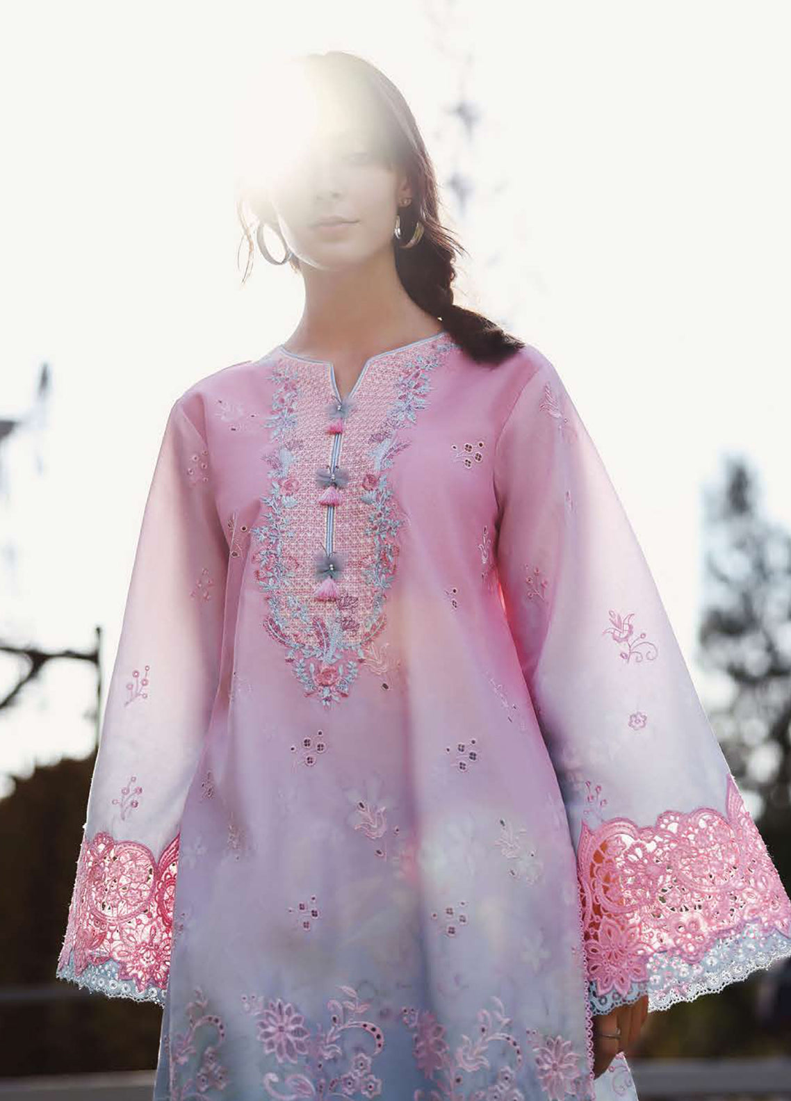 Solace Ombre By Mushq Chikankari Lawn 3 Piece Unstitched Suit MQ26SOC D-07 FAINT BLOSSOM Solace Ombre By Mushq Chikankari Lawn 3 Piece Unstitched Suit MQ26SOC D-07 FAINT BLOSSOM