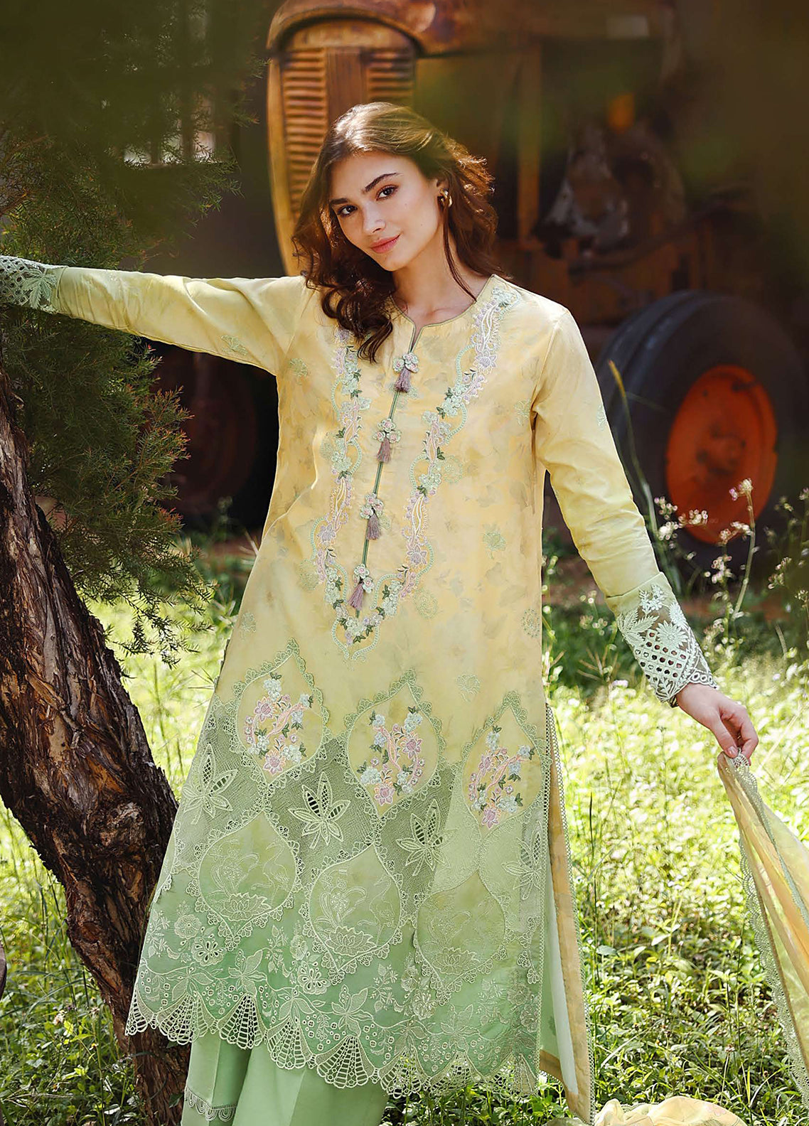 Solace Ombre By Mushq Chikankari Lawn 3 Piece Unstitched Suit MQ26SOC D-10 QUIET BLOOM Solace Ombre By Mushq Chikankari Lawn 3 Piece Unstitched Suit MQ26SOC D-10 QUIET BLOOM