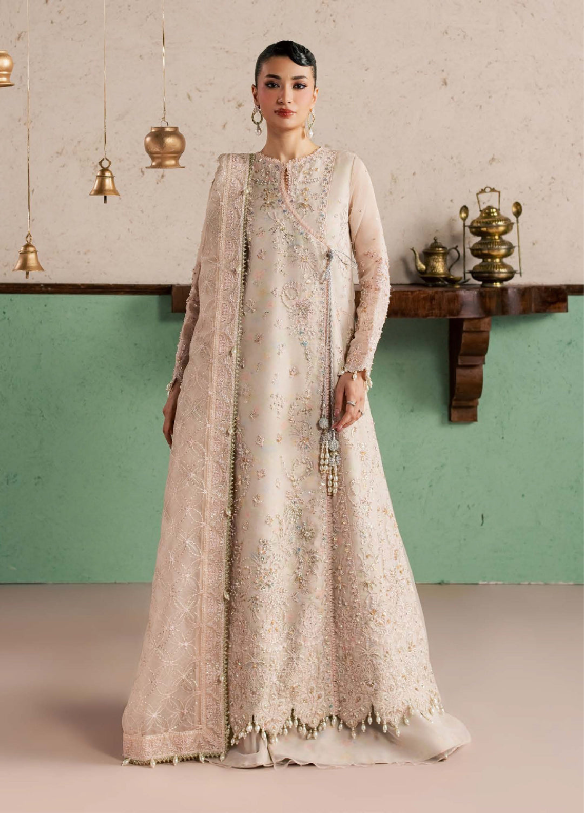 Sorelle By Aylin Luxury Festive Embroidered Organza 3 Piece Unstitched Suit AY26SLF D-04 BELLISSA Sorelle By Aylin Luxury Festive Embroidered Organza 3 Piece Unstitched Suit AY26SLF D-04 BELLISSA