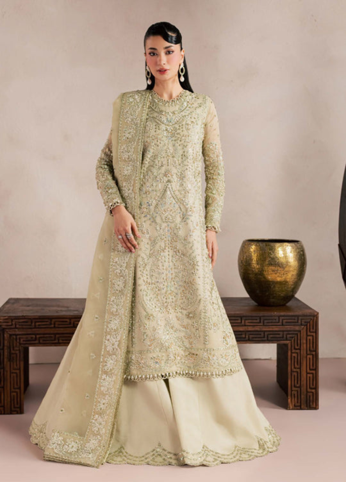 Sorelle By Aylin Luxury Festive Embroidered Organza 3 Piece Unstitched Suit AY26SLF D-06 ORLINA Sorelle By Aylin Luxury Festive Embroidered Organza 3 Piece Unstitched Suit AY26SLF D-06 ORLINA