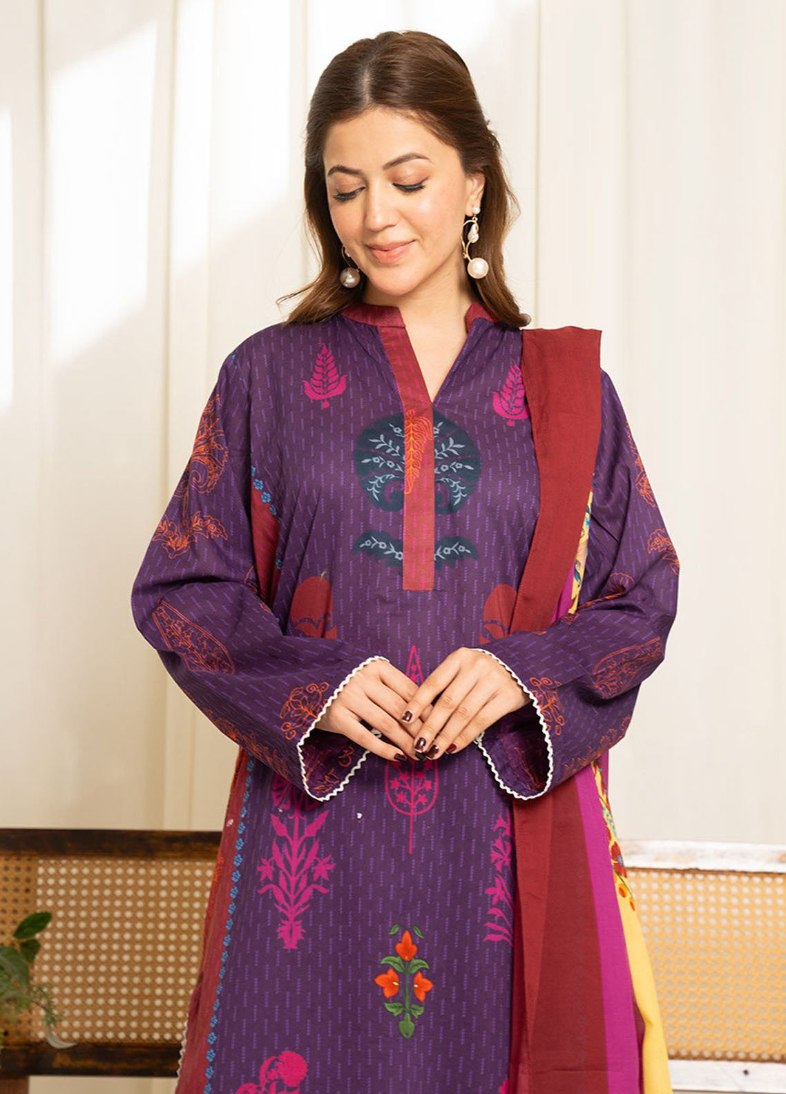 Sule by Coco Zara Shahjahan Printed Lawn Suits Unstitched 3 Piece - CZS25SPL 05 Sule by Coco Zara Shahjahan Printed Lawn Suits Unstitched 3 Piece - CZS25SPL 05