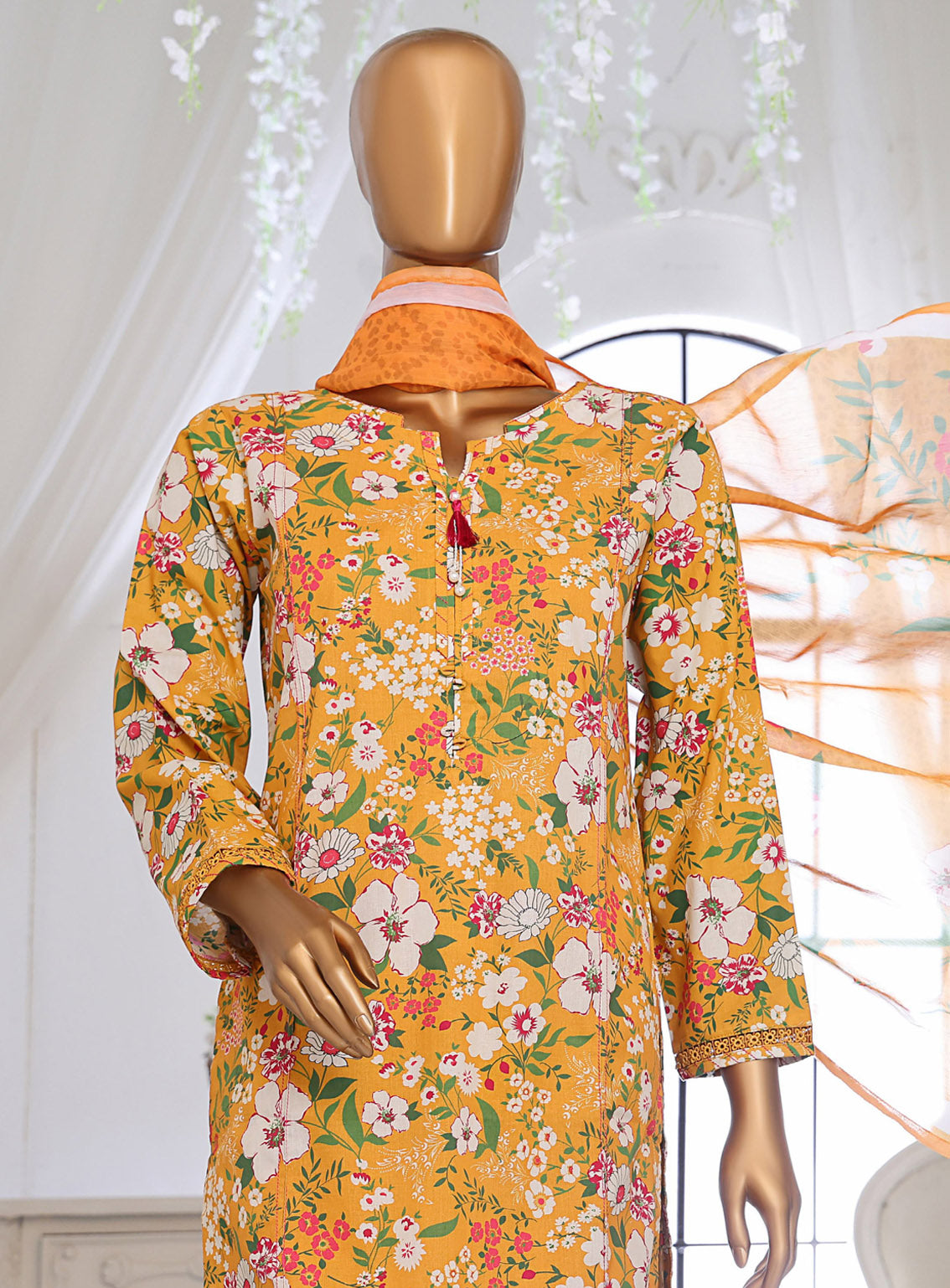 Sumi Printed Lawn Suits Stitched 3 Piece - SU25PL 01 MUSTARD Sumi Printed Lawn Suits Stitched 3 Piece - SU25PL 01 MUSTARD