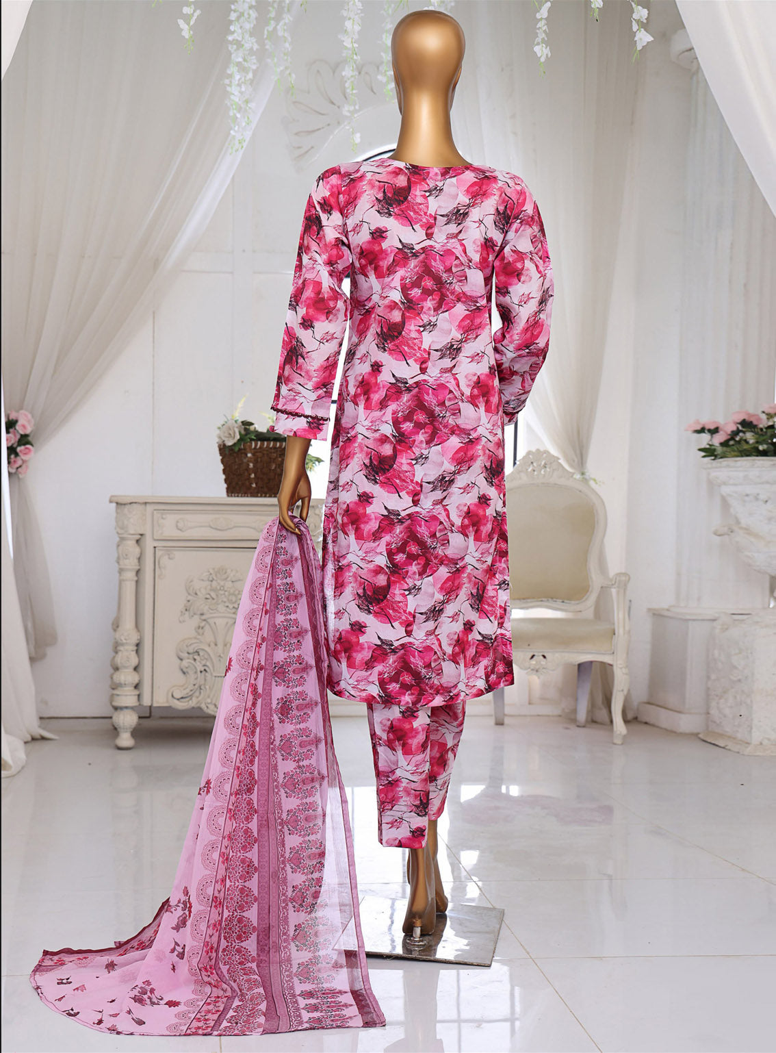 Sumi Printed Lawn Suits Stitched 3 Piece - SU25PL 04 BURGUNDY Sumi Printed Lawn Suits Stitched 3 Piece - SU25PL 04 BURGUNDY