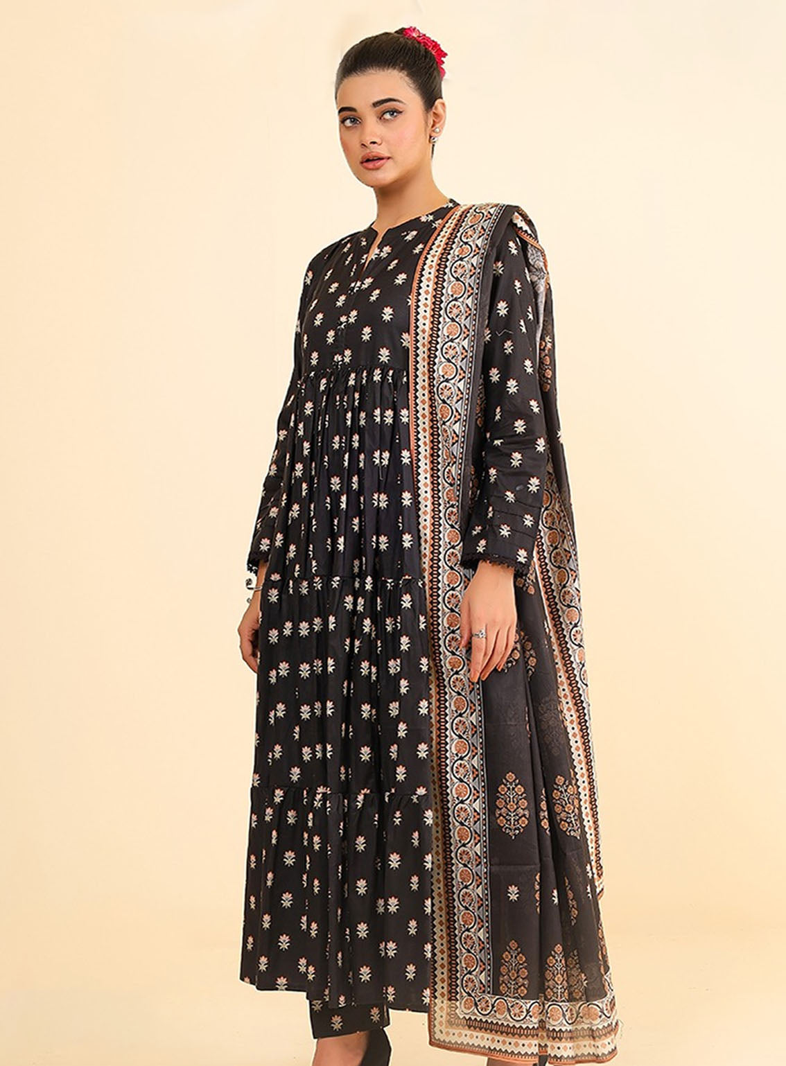 Summer Bloom By Keysha Printed Lawn Suits Unstitched 3 Piece - KS24SBL KK-SS24-49 Summer Bloom By Keysha Printed Lawn Suits Unstitched 3 Piece - KS24SBL KK-SS24-49