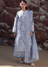 Summer Together by Afrozeh Embroidered Lawn Suits Unstitched 3 Piece - AF25ST 03 MOONLIGHT