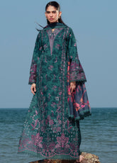 Summer Together by Afrozeh Embroidered Lawn Suits Unstitched 3 Piece - AF25ST 04 EMERALD