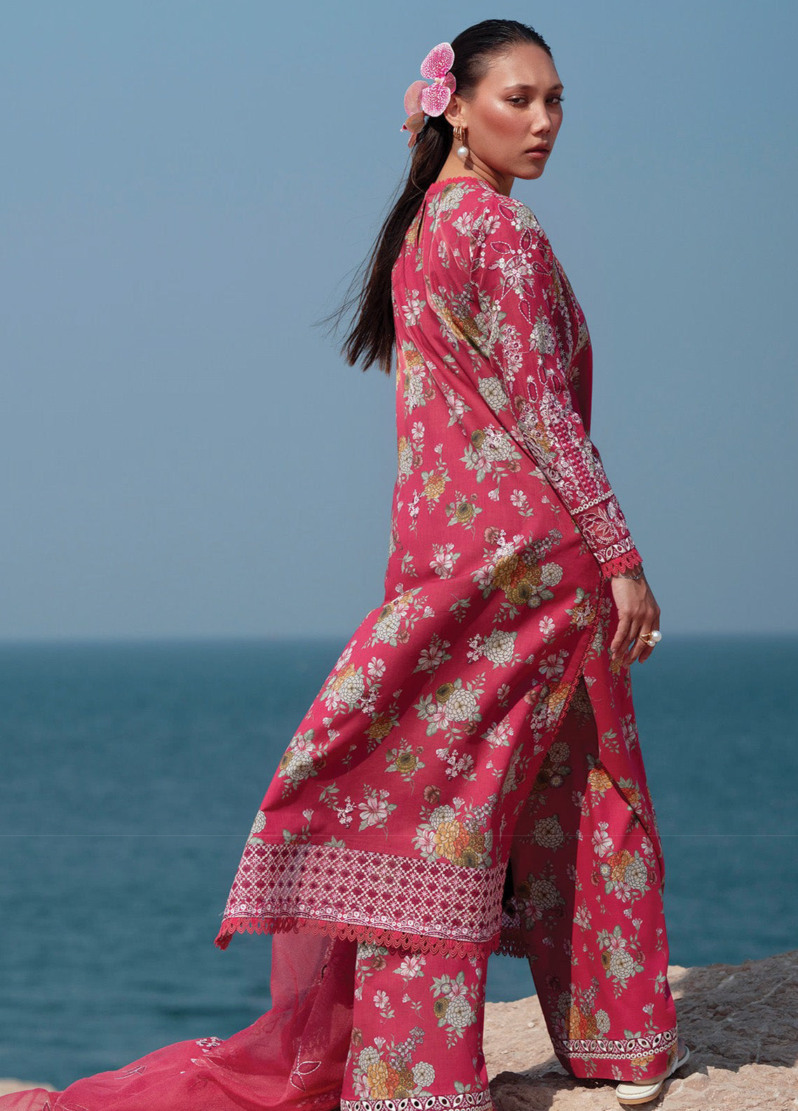 Summer Together by Afrozeh Embroidered Lawn Suits Unstitched 3 Piece - AF25ST 05 PINK RUBY Summer Together by Afrozeh Embroidered Lawn Suits Unstitched 3 Piece - AF25ST 05 PINK RUBY