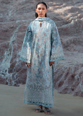 Summer Together by Afrozeh Embroidered Lawn Suits Unstitched 3 Piece - AF25ST 07 AQUAMARINE