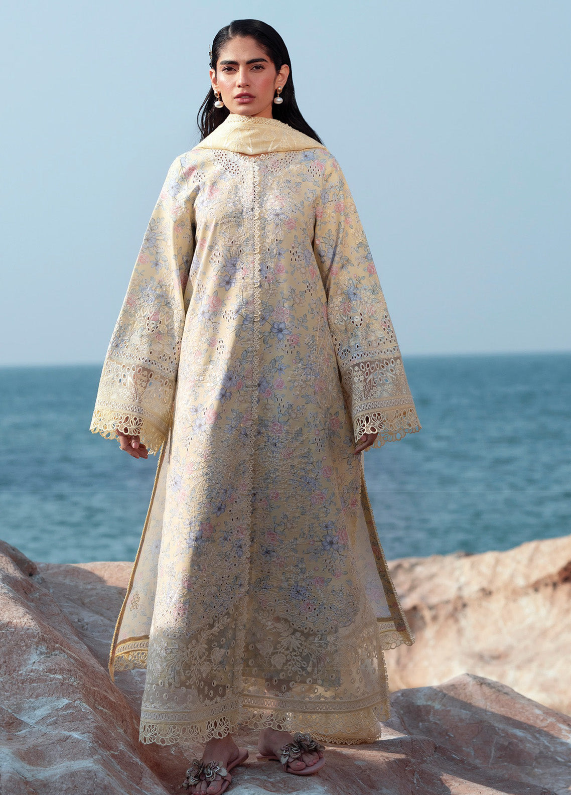 Summer Together by Afrozeh Embroidered Lawn Suits Unstitched 3 Piece - AF25ST 08 BAROQUE Summer Together by Afrozeh Embroidered Lawn Suits Unstitched 3 Piece - AF25ST 08 BAROQUE