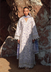 Summer Together by Afrozeh Embroidered Lawn Suits Unstitched 3 Piece - AF25ST 09 ZIRCON