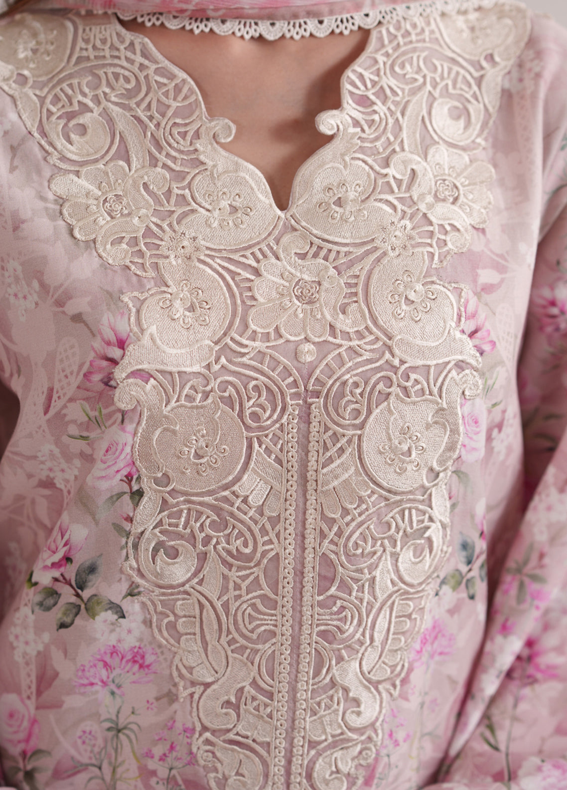 Summer Diary By Neeshay Embroidered Lawn 3 Piece Unstitched Suit NE26SD D-ROSE GARDEN Summer Diary By Neeshay Embroidered Lawn 3 Piece Unstitched Suit NE26SD D-ROSE GARDEN