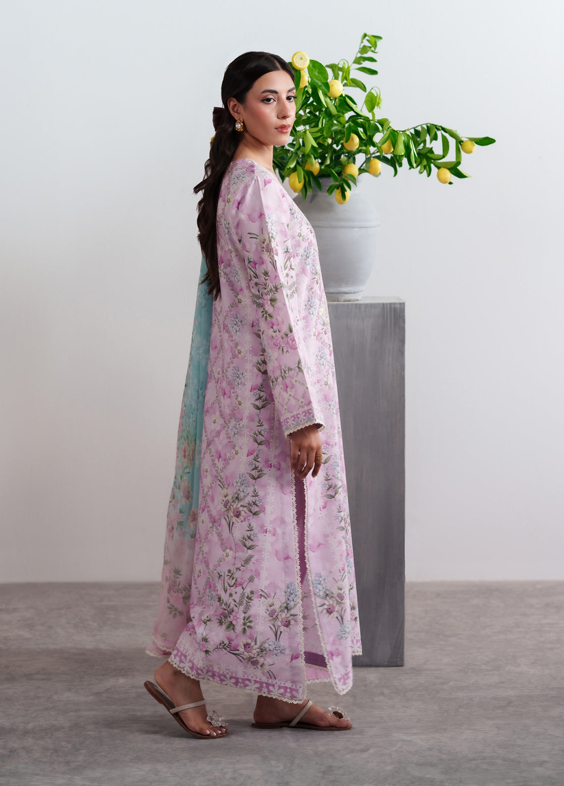 Summer Diary By Neeshay Embroidered Lawn 3 Piece Unstitched Suit NE26SD D-SAKURA DREAM Summer Diary By Neeshay Embroidered Lawn 3 Piece Unstitched Suit NE26SD D-SAKURA DREAM