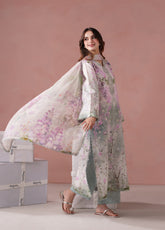 Summer Diary By Neeshay Embroidered Lawn 3 Piece Unstitched Suit NE26SD D-WISTERIA WHISPER