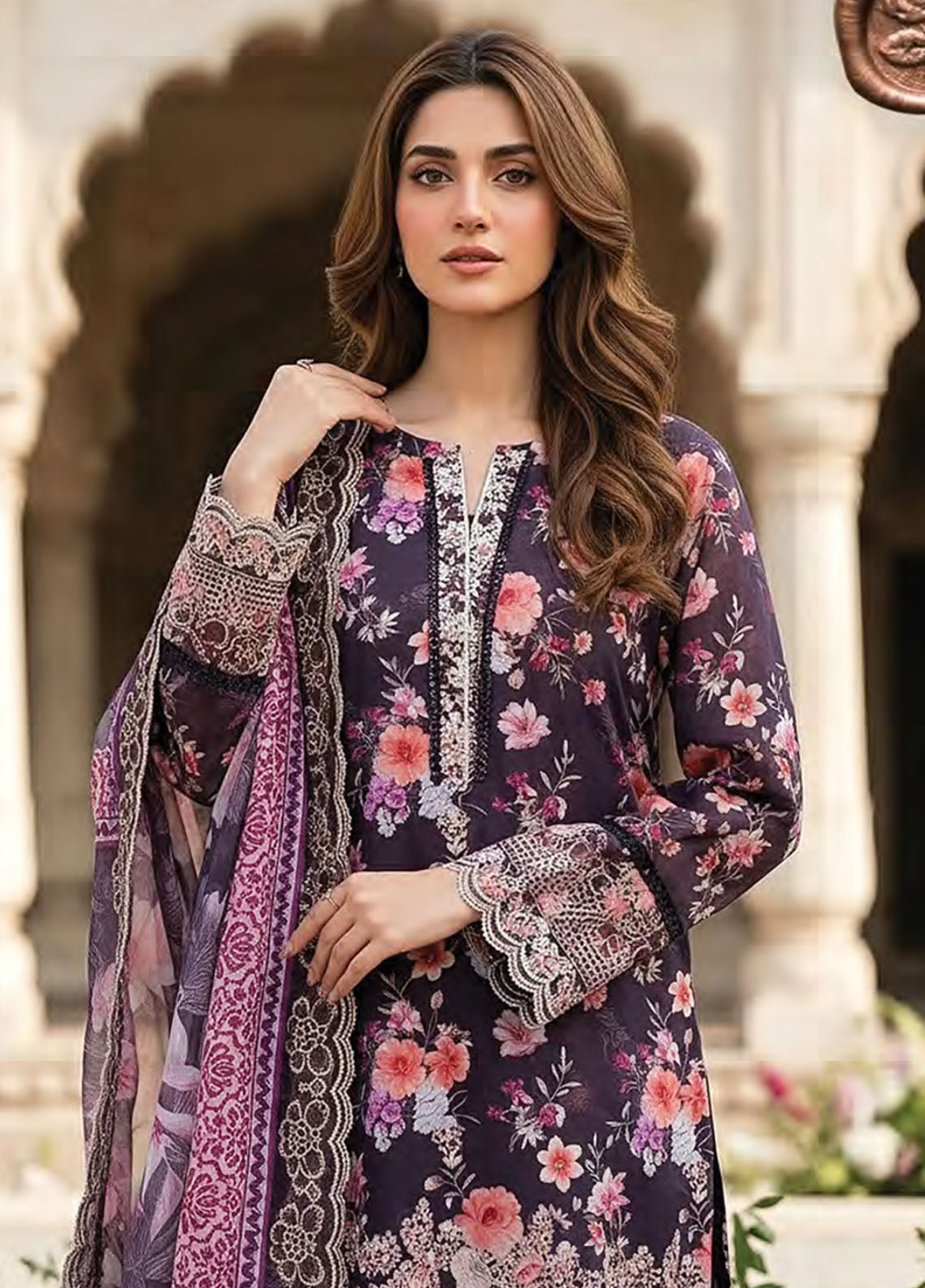Summer Essentials By LSM Lakhany Embroidered Lawn 3 Piece Unstitched Suit LSM26SEEC D-LG-IZ-0517 Summer Essentials By LSM Lakhany Embroidered Lawn 3 Piece Unstitched Suit LSM26SEEC D-LG-IZ-0517