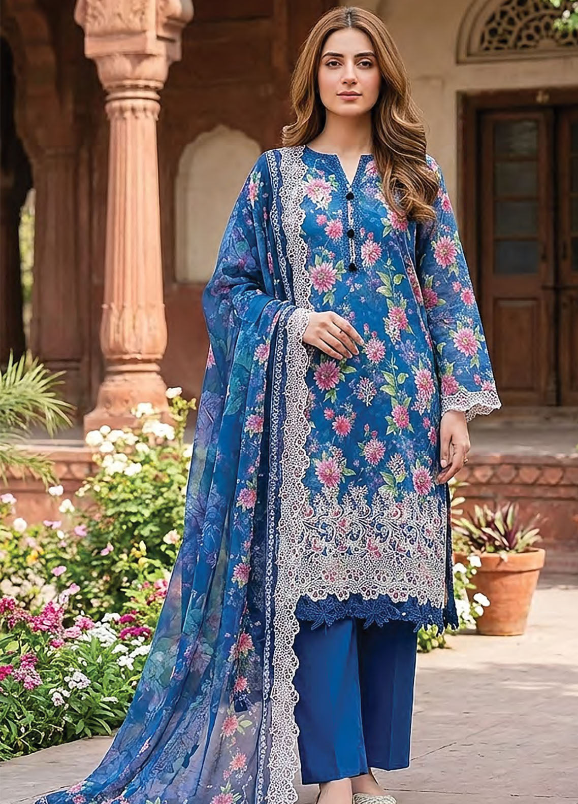 Summer Essentials By LSM Lakhany Embroidered Lawn 3 Piece Unstitched Suit LSM26SEEC D-LG-RL-0368 Summer Essentials By LSM Lakhany Embroidered Lawn 3 Piece Unstitched Suit LSM26SEEC D-LG-RL-0368