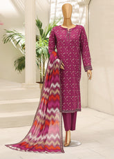 Summer Shades By HZ Textile Printed Lawn 3 Piece Unstitched Suit HZ26SSV2 D-SPC-1315